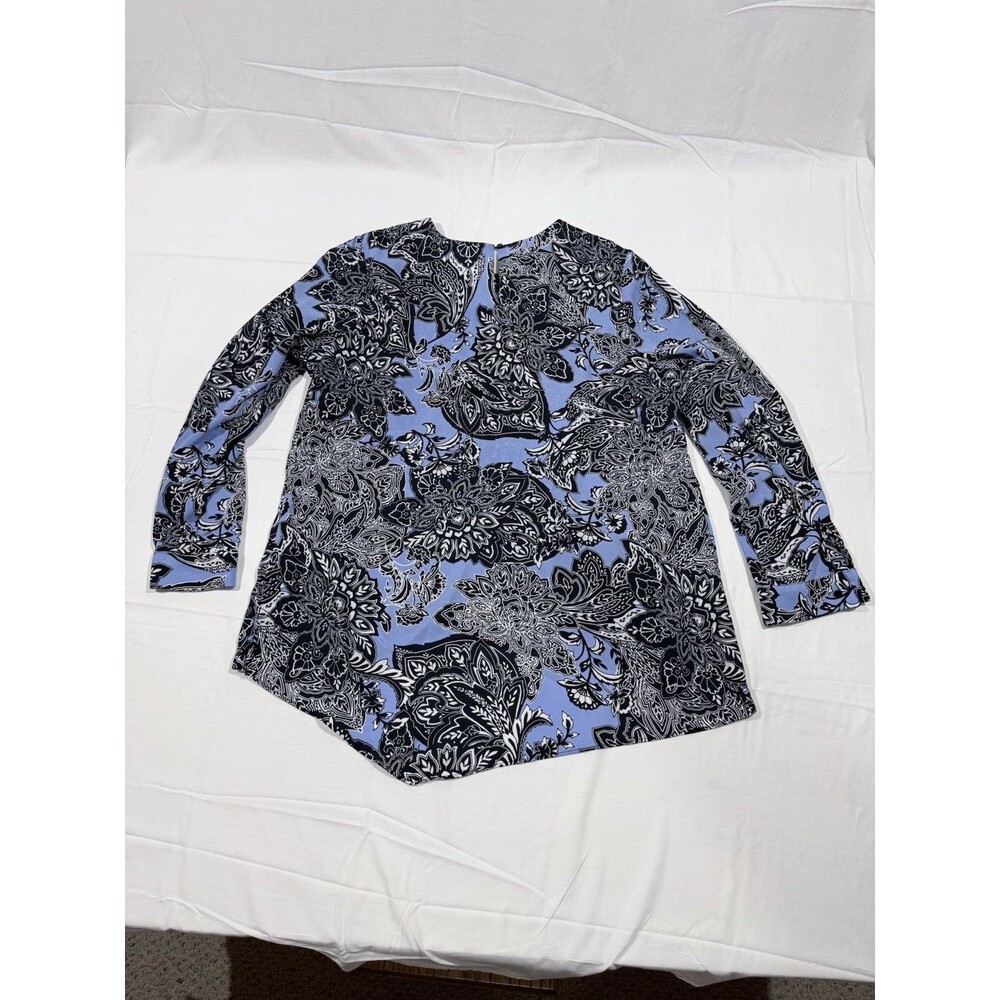 The Limited Blouse Womens Size Medium Faux Layered Floral Long Sleeve XL